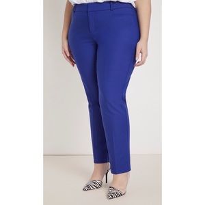 Eloquii Blue Kady Fit Double-Weave Pant